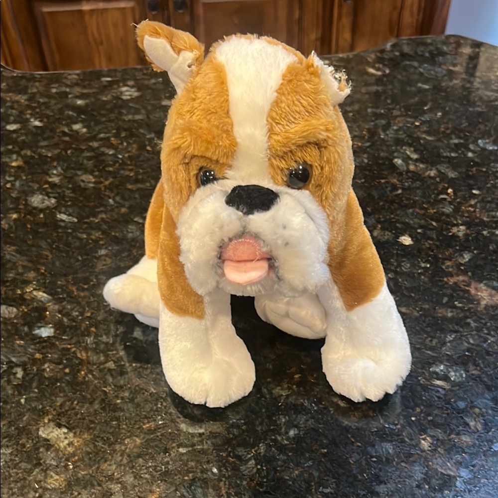 Build-A-Bear Brown and White Dog Plush Toy